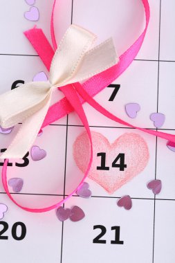 Not Takvim (Sevgililer günü), yakın çekim