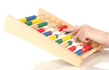 abaküs, üzerinde beyaz izole sayma muhasebeci