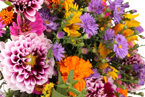 Beautiful bouquet of bright flowers close-up — Stock Photo, Image