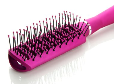 tarak fırça, üzerinde beyaz izole