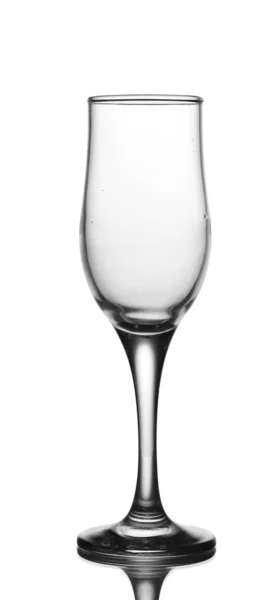 Empty glass isolated on white — Stock Photo, Image