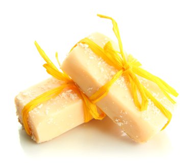 beyaz izole doğal el yapımı Sabun