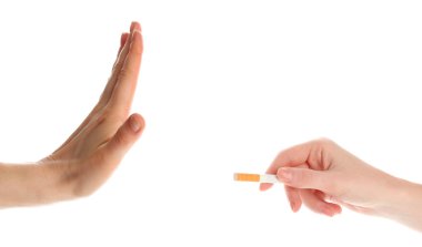 kavram: Beyaz izole, sigarayı bırakmak