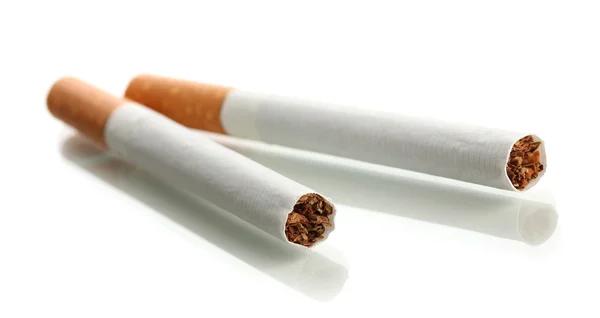 Cigarettes, isolated on a white Royalty Free Stock Photos