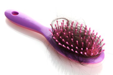 beyaz izole kayıp saçları tarak fırça