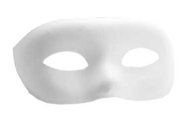 maske, üzerinde beyaz izole