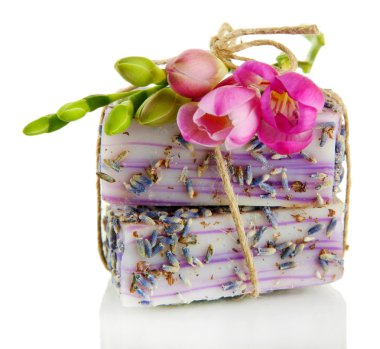 beyaz izole doğal el yapımı Sabun