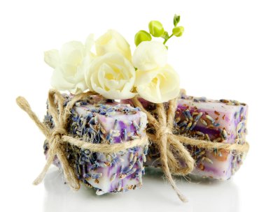 beyaz izole doğal el yapımı Sabun