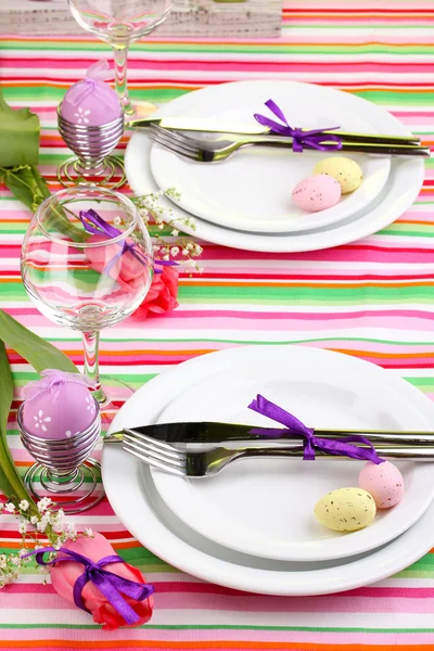 Easter table setting — Stock Photo, Image