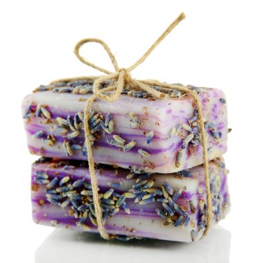 beyaz izole doğal el yapımı Sabun