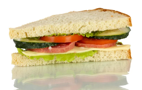 Sandwich aislado en blanco — Foto de Stock