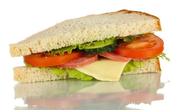 Sandwich isoliert auf weiß — Stockfoto