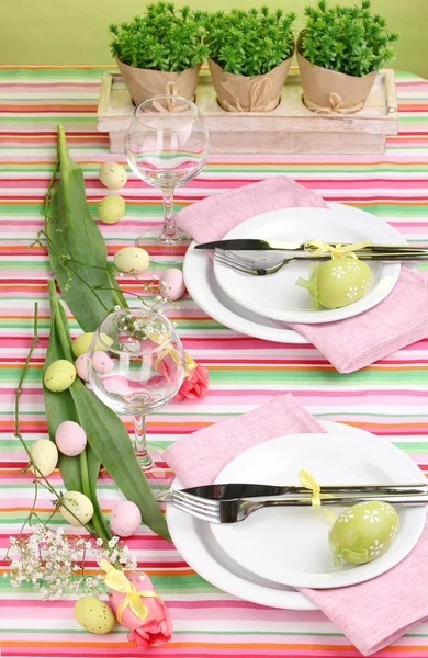 Easter table setting — Stock Photo, Image