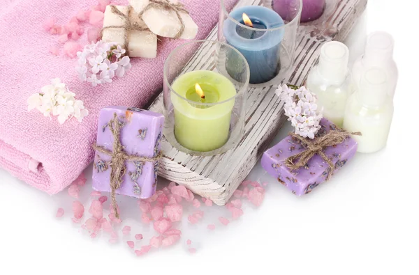 beyaz izole güzel spa ayarı