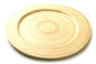 boş bambu kaplama, beyaz izole