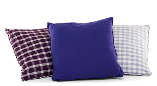 Colorful pillows isolated on white — Stock Photo, Image