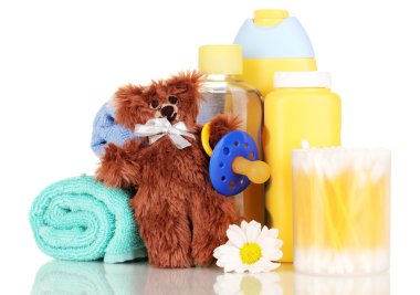 beyaz izole bebek kozmetik