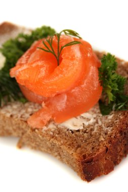 Somon Sandviç plaka, yakın çekim