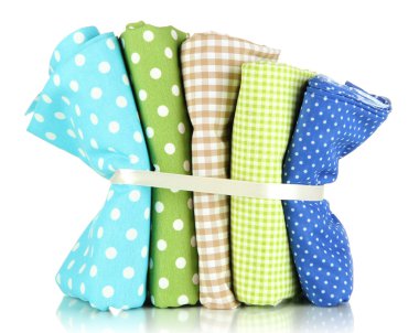 renk tasarlamak kumaşlar üzerine beyaz izole