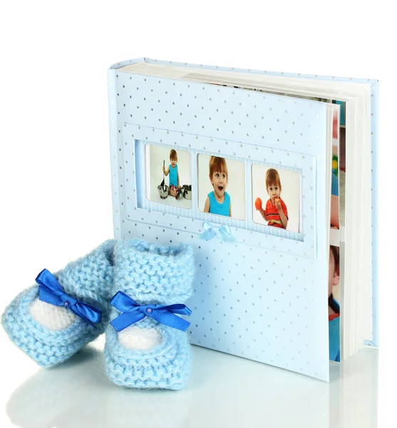 Baby Fotoalbum isoliert auf weiß — Stockfoto