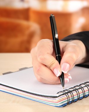 defter, parlak zemin üzerine el yazma