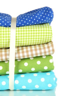 renk tasarlamak kumaşlar üzerine beyaz izole