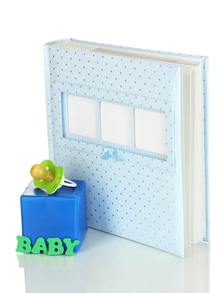 Babyalbum isolerad på vit — Stockfoto