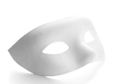 maske, üzerinde beyaz izole