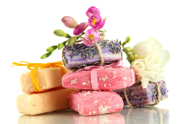 beyaz izole doğal el yapımı Sabun