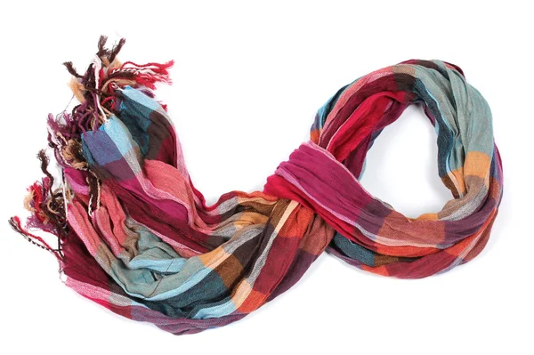 zeki kadın eşarp üzerine beyaz izole