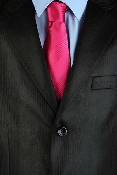 Man's suit with tie close up — Stock Photo, Image