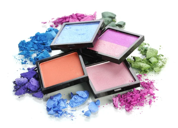 güzel parlak göz gölgeler beyaz izole