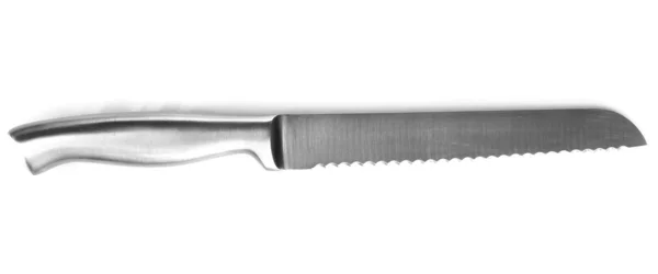 Хлебный нож изолирован на белом — стоковое фото