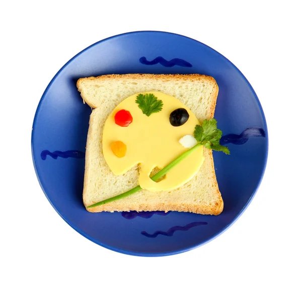 Leuke voedsel voor kinderen geïsoleerd op wit — Stockfoto