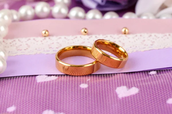 Conceptual photo: wedding in violet color style — Stock Photo, Image