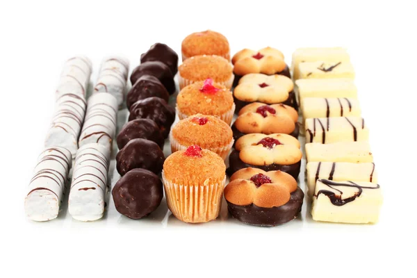 Sladké sušenky izolovaných na bílém — Stock fotografie