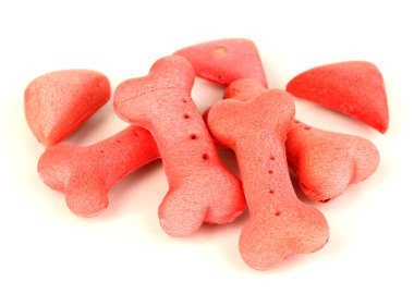 kuru köpek muamelesi şekillerdeki kemikler üzerine beyaz izole