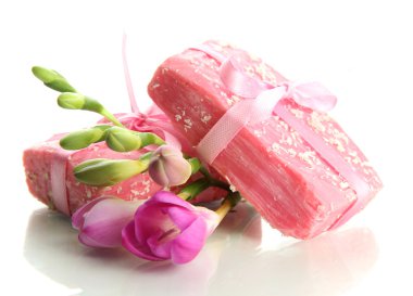 beyaz izole doğal el yapımı Sabun