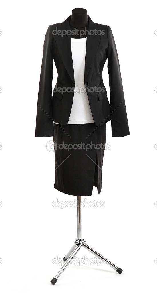 white blouse and black skirt