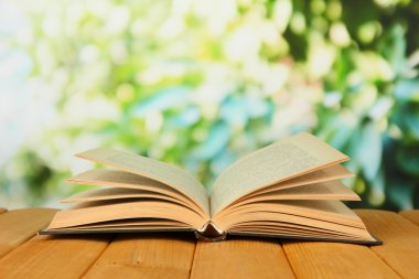 parlak zemin üzerine açık kitap