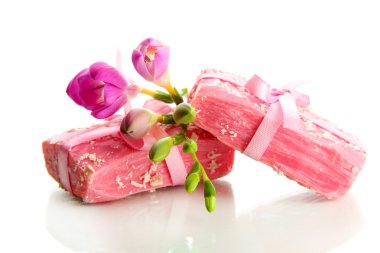 beyaz izole doğal el yapımı Sabun