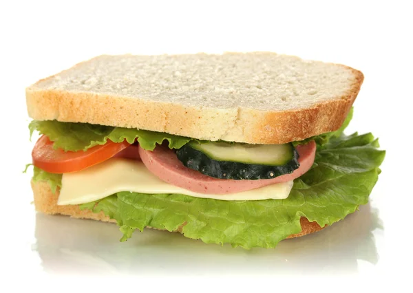 Sandwich isolated on white — Stock Photo, Image