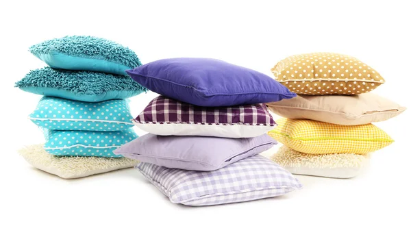 Colinas almohadas de colores aislados en blanco — Foto de Stock