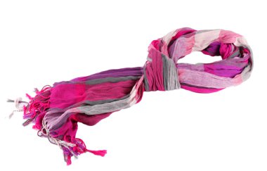 zeki kadın eşarp üzerine beyaz izole