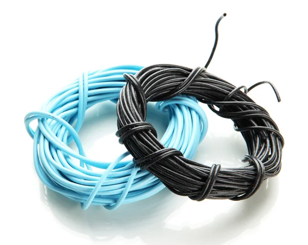 Cables, aislados sobre blanco — Foto de Stock