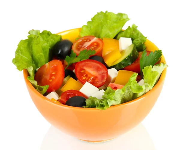 Beyaz izole lezzetli salata — Stok fotoğraf