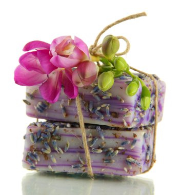 beyaz izole doğal el yapımı Sabun