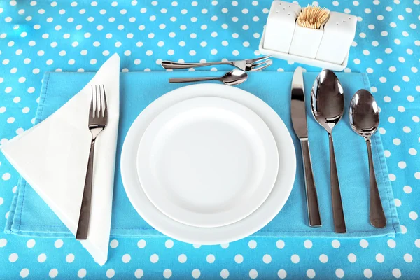 Tischdekoration zum Frühstück — Stockfoto