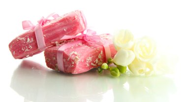 beyaz izole doğal el yapımı Sabun