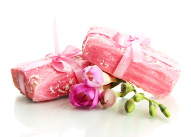 beyaz izole doğal el yapımı Sabun